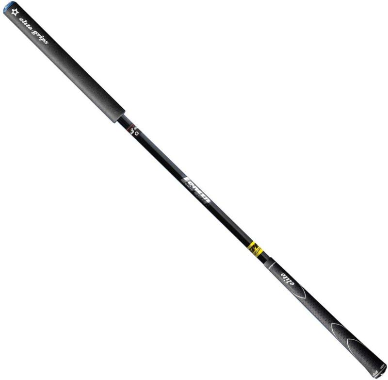 elitegrips(エリートグリップ) ワンスピード エボリューション ゴルフスイング練習器具 ブラック 33.5インチ 465g33.5インチの長さで室内練習も可能、重りを重くする事で短いながらも1SPEEDと同じしなり感を実現パイソンクラブコイル20gが付属、よりしなりを感じ、総重量を上げることも可能。ヘッドスピードを上げるにはグリップを柔らかく握ることが重要です。一般的なパターと同じ長さに設計。パターのストローク練習にも。グリップ：GeRON TYPE N66 / X360RUBBER 装着長さ：33.5inch, 重量：約465g, 付属品：パイソンクラブコイル20g+練習用DVD（在庫なくなり次第、QRコード版に順次切替）