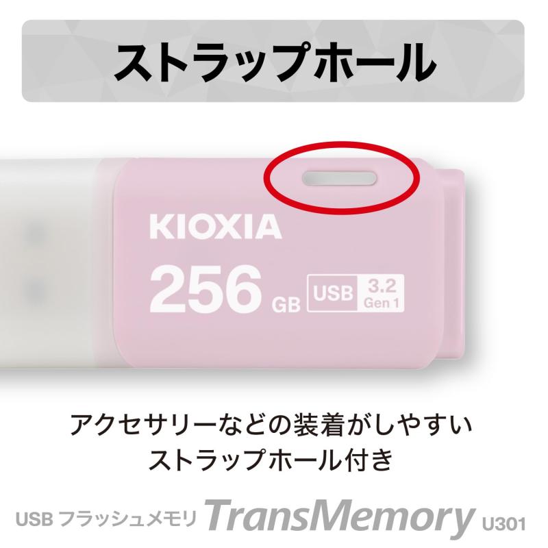 KIOXIA(キオクシア)【日本製】USBフラッシュメモリ 256GB USB3.2 Gen1 国内サポート正規品 KLU301A256GP
