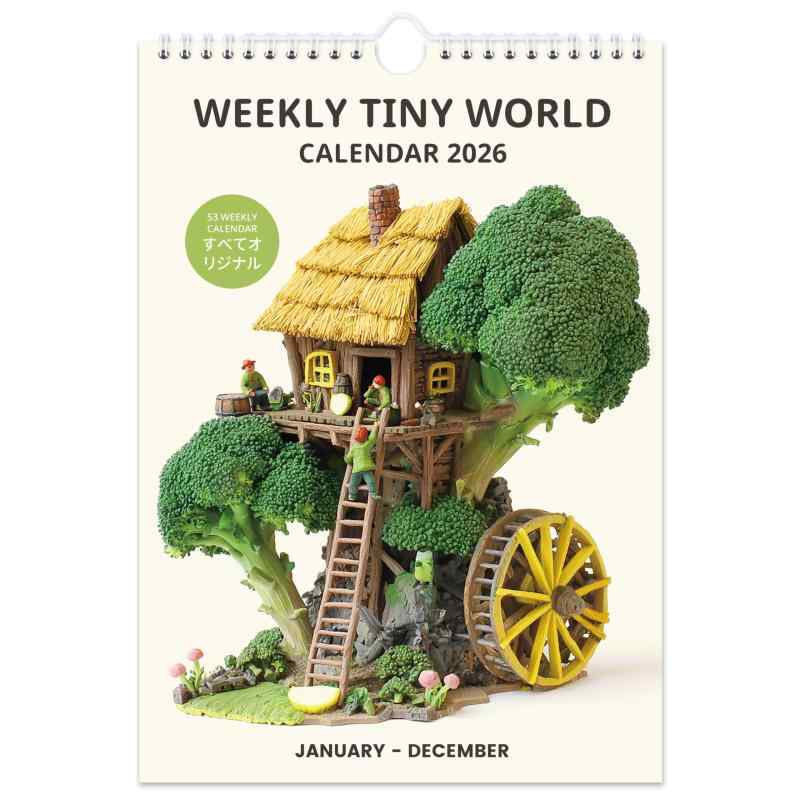 カレンダー | 2026年 壁掛けカレンダー，ミニマルライフ壁掛けカレンダー 週間プラン 壁掛け【210×297mm】