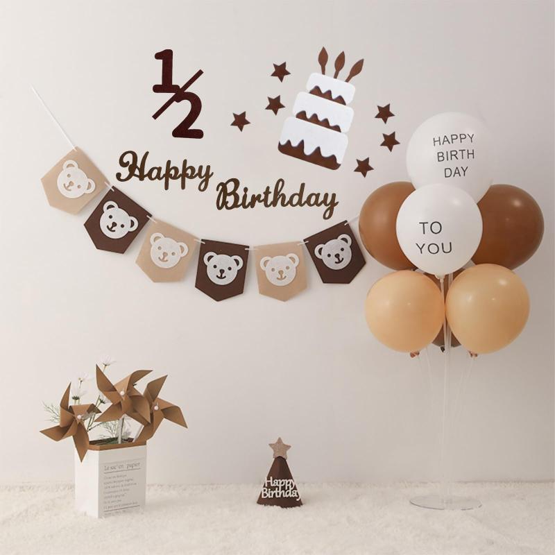 SensaBliss 1歳 誕生日 飾り付け シンプル 誕生日 飾り セット 女の子 男の子 プレゼント ガーランド ..