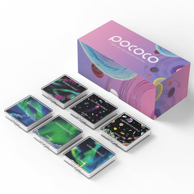 POCOCO プラネタリウム 家庭用 スタープロジェクターライト ベッドサイドランプ 5K超高透過レンズ（95%）＆200万画素回転ディスク タイ..