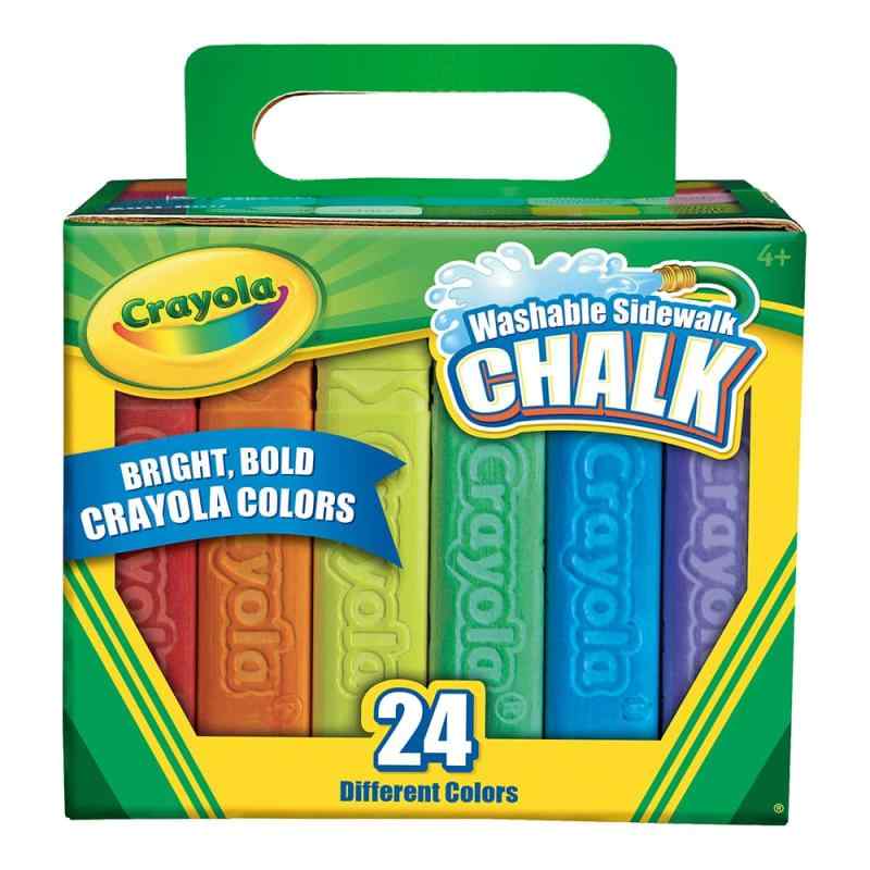 クレヨラ (Crayola) チョーク 水でおとせる ジャンボチョーク 屋外用 24色 512024 正規品