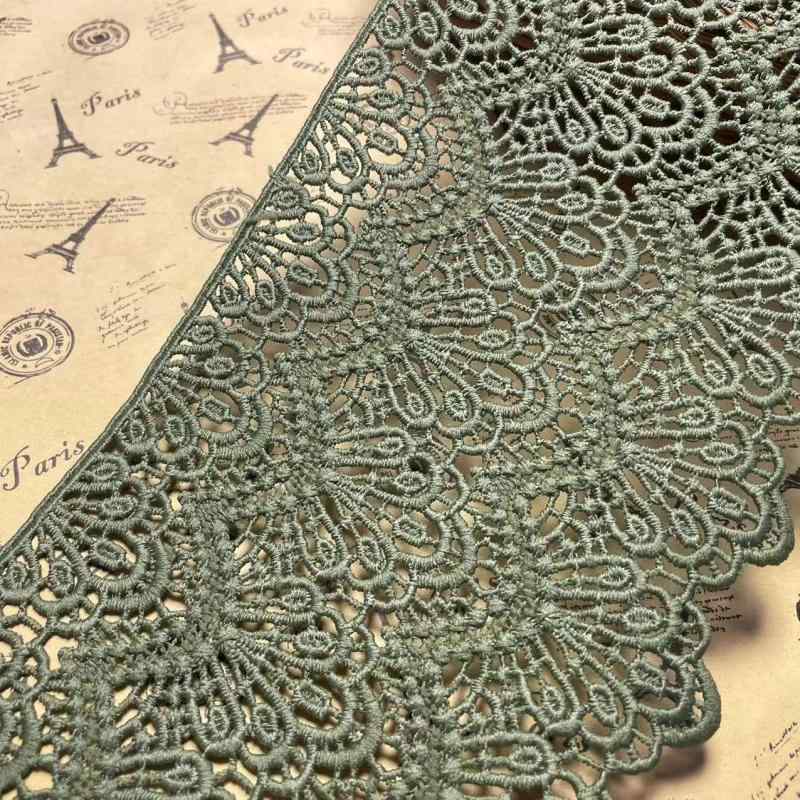 乐天商城 - 幅:14cm 弾力なし、花モチーフ付刺繍入りレース、アクセサリー テーブル掛け、カーテン、ウェディングドレス、DIY、服装装飾（1バック2ヤード）に適用すること。