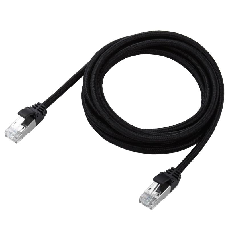 Rakuten - エレコム LANケーブル CAT8 2m 40Gbps 爪折れ防止 メッシュケーブル ブラック ECLD-OCM/BK20