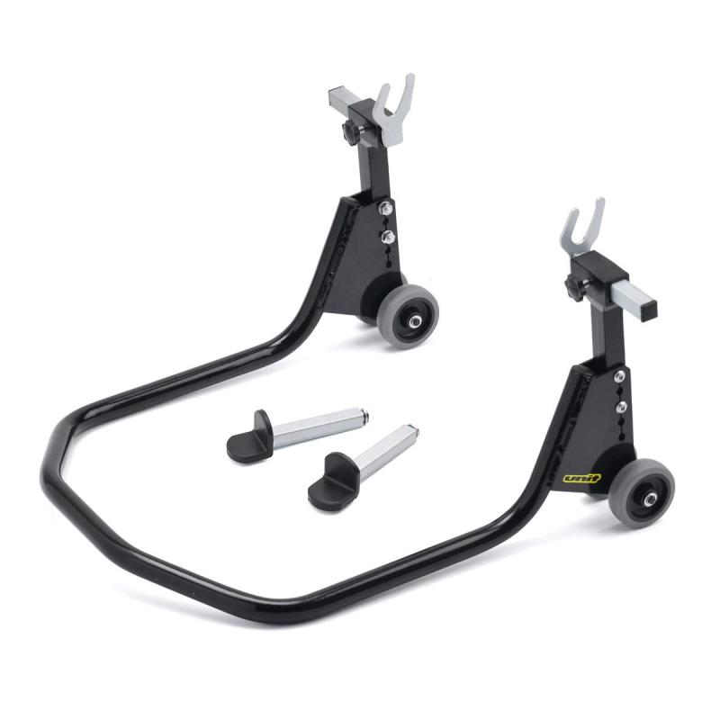 Rakuten - ダートフリーク(Dirtfreak) UNIT UNIT B2236 リヤスタンド アジャスタブル L型/U型受け対応 高さ調整機能 ミニバイクから大型車両まで対応 メンテナンス チェーン調整 タイヤ交換 タイヤウォーマー