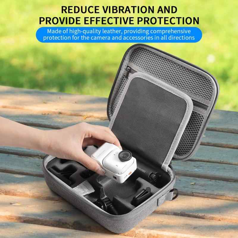 Insta360 Go Ultra 対応 収納ケース 収納バッグ 防水アクセサリー ポータブル 収納用ショルダーバッグ 防水 持ち運び可能 耐衝撃