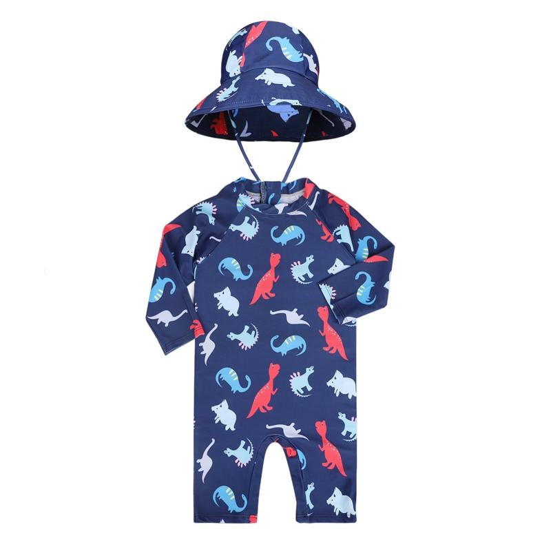 [Formemory] 水着 女の子 ラッシュガード 子供 ベビー 水着 長袖 花柄 かわいい 赤ちゃん スイミング オールインワン スイムウェア