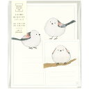 GreetingLife(グリーティングライフ) レターセット 大小2サイズ入り シマエナガ YZS-392 ホワイト