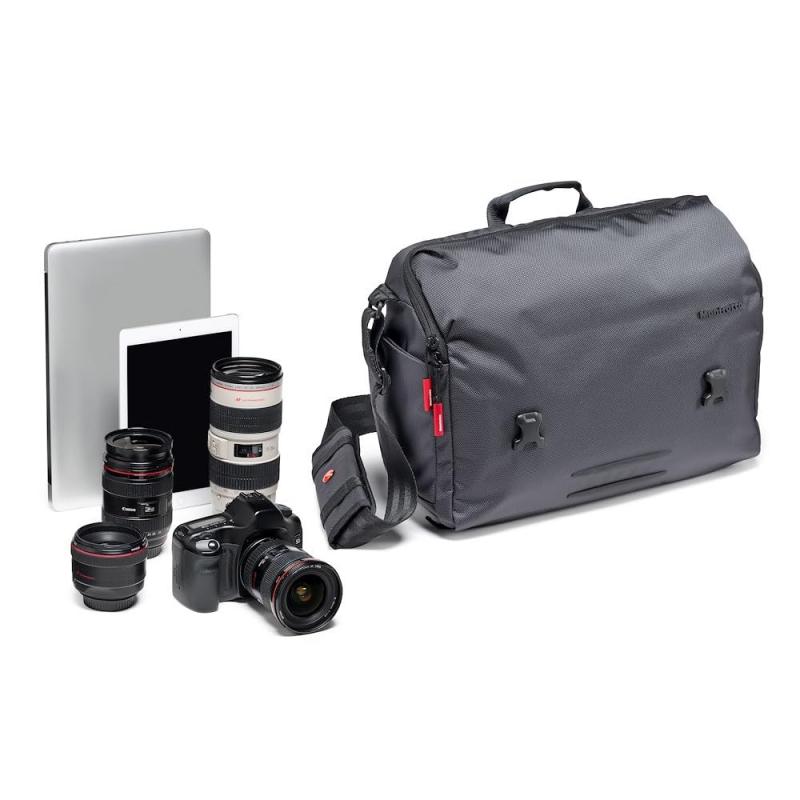 マンフロット(Manfrotto) メッセンジャーバッグ Manhattanコレクション スピーディー10 8.3L 12インチPC収納可 三脚取り付け可 レインカバー付属 撥水素材 MB MN-M-SD-10