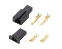 キタコ(KITACO) コネクターセット 110型/2極 (オス/メス) 1セット 汎用 ブラック 0900-755-02200