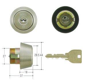 Rakuten - MIWA(美和ロック) U9シリンダー BHタイプ　鍵 交換 取替え MCY-207 BH/LD/DZステンレスへヤーライン色(ST)33～41mm