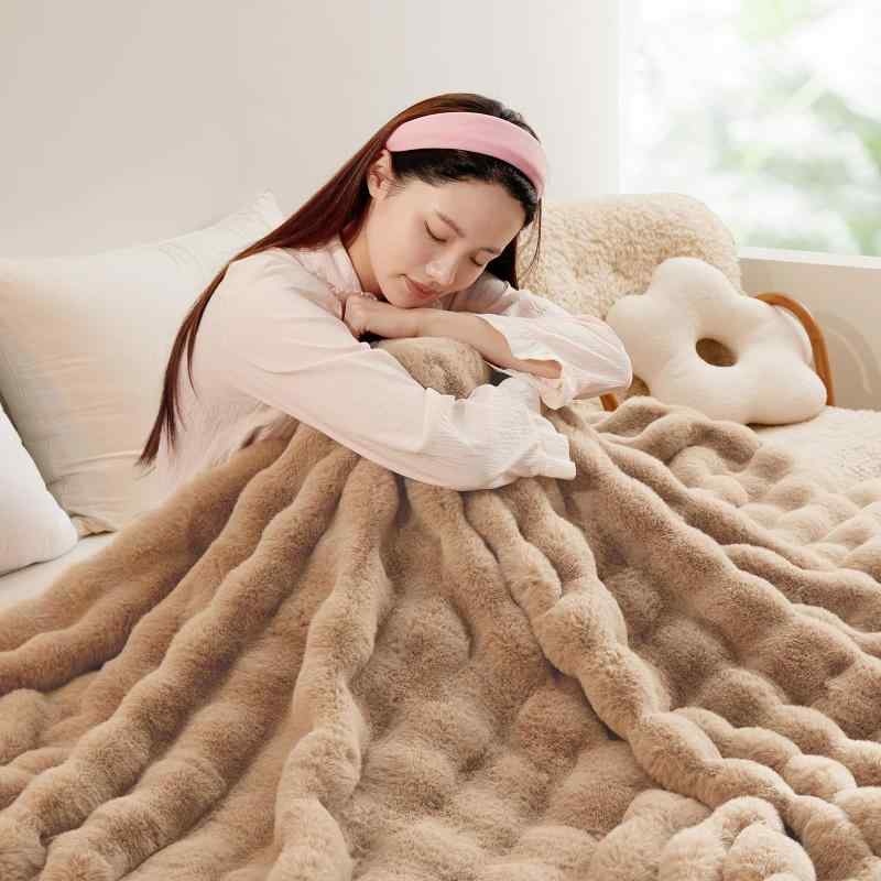 SAPHREAS 毛布 ふわとろ毛布 ブランケットも ひざ掛け ふわふわ もこもこ毛布 二枚合わせ 柔らかく肌触 吸湿発熱 暖かい 洗える 厚手 ..