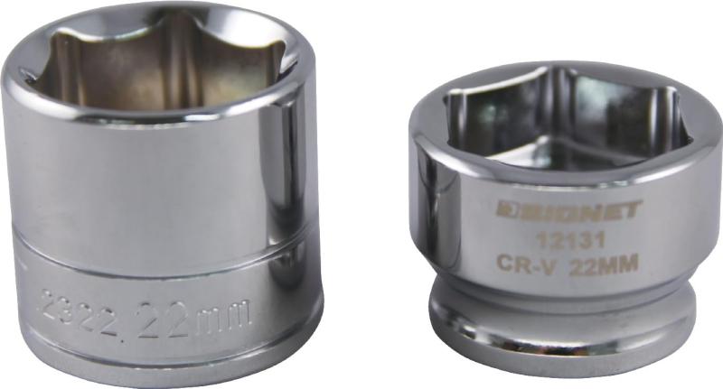 SIGNET(シグネット) 全長22mmの超短型で狭所作業もお任せ 3/8DR 13個組 ショート6角ソケットセット ミラー仕上げ ホルダー付 12133