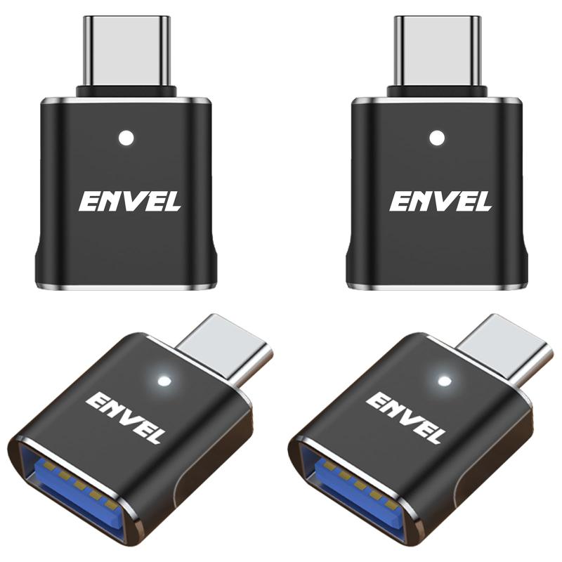 18 inches - 20 inches - ENVEL USB C 変換アダプタ 4パック USB 3.2 10 Gbps 高速データ転送が USB Type-CオスからUSBメス OTGコンバーター Apple iWatch iPhone 11 12 13 14 15 Galaxy S23 S2