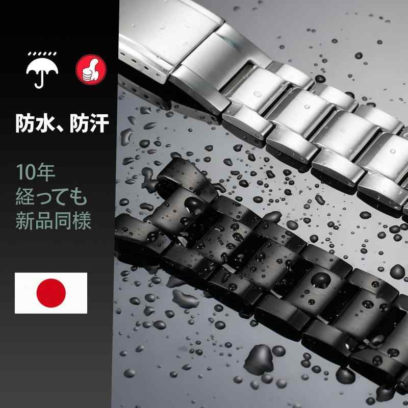 [Tyqzor] コンパチブルG-SHOCK GST-B100/GST-210/GST-S120/GST-W300/GST-S310/GST-S300 対応 ステンレススチール製 ブレスレット メンズ 腕時計バンド 替えベルト 交換用ストラップ