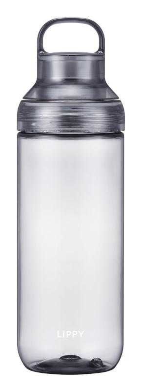 오에스케(OSK) 워터 병 1000ml 클리어 그레이 일본제 씻기 쉬운 손잡이 패킹 첨부 경량 상온 LIPPY BC-1000