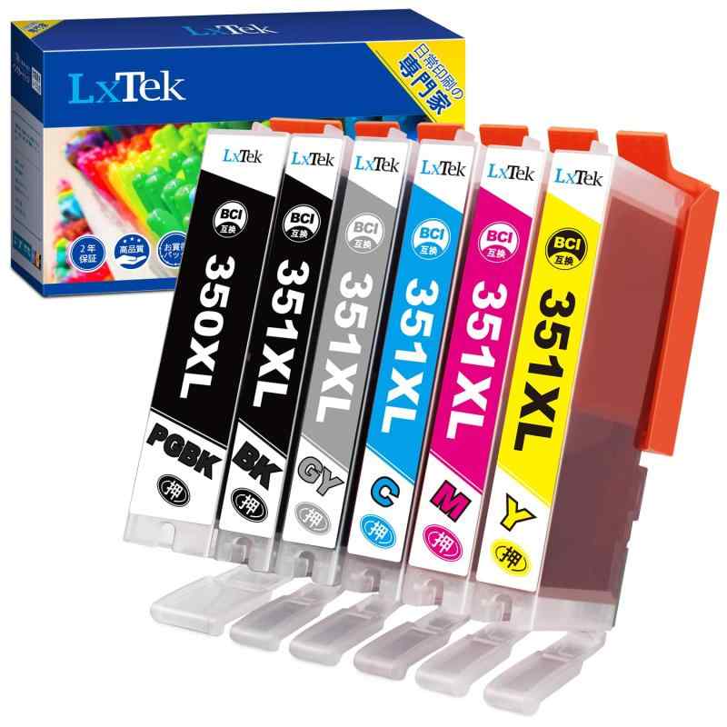 乐天商城 - LxTek BCI-351XL BCI-350XL 互換インクカートリッジ Canon用 インク 351 350 6色セット 大容量 説明書付 残量表示 個包装 キヤノン用 MG7530F MG7530 MG7130 MG6730 MG6530 MG63