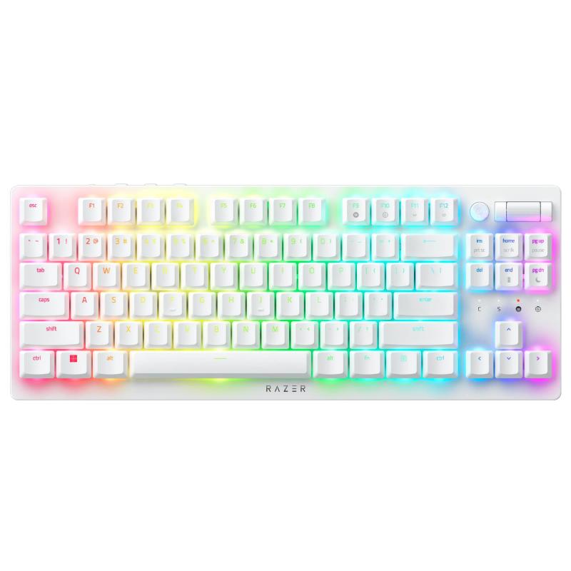 Razer(レイザー) DeathStalker V2 Pro Tenkeyless White Edition Linear Optical Switch ゲーミングキーボード 薄型オプティカルスイッチ ワイヤレス 2.4GHz Bluetooth T