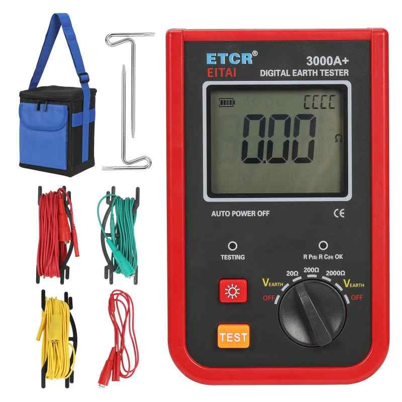 Rakuten - EITAI3000A+ 接地抵抗計 0.10Ω-2000Ω メーカー直販 クランプメーター 接地抵抗測定、接地電圧測定