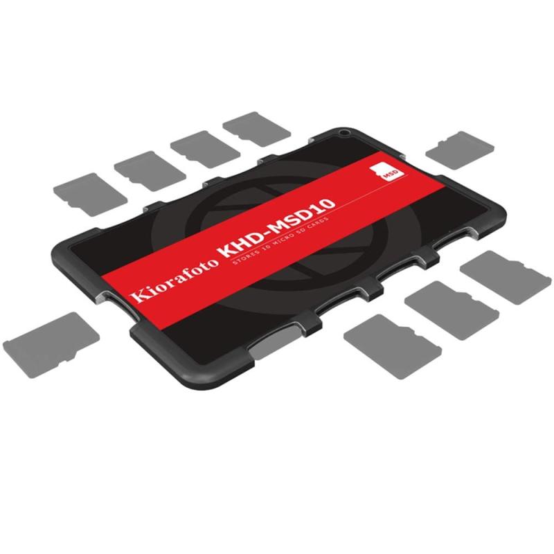 Kiorafoto 10スロット TF MicroSD MSD Micro SDカードケース メモリーカードケース スリム クレジットカードサイズ 軽量 ポータブル 持ち運び簡単 カード ホルダー 収納