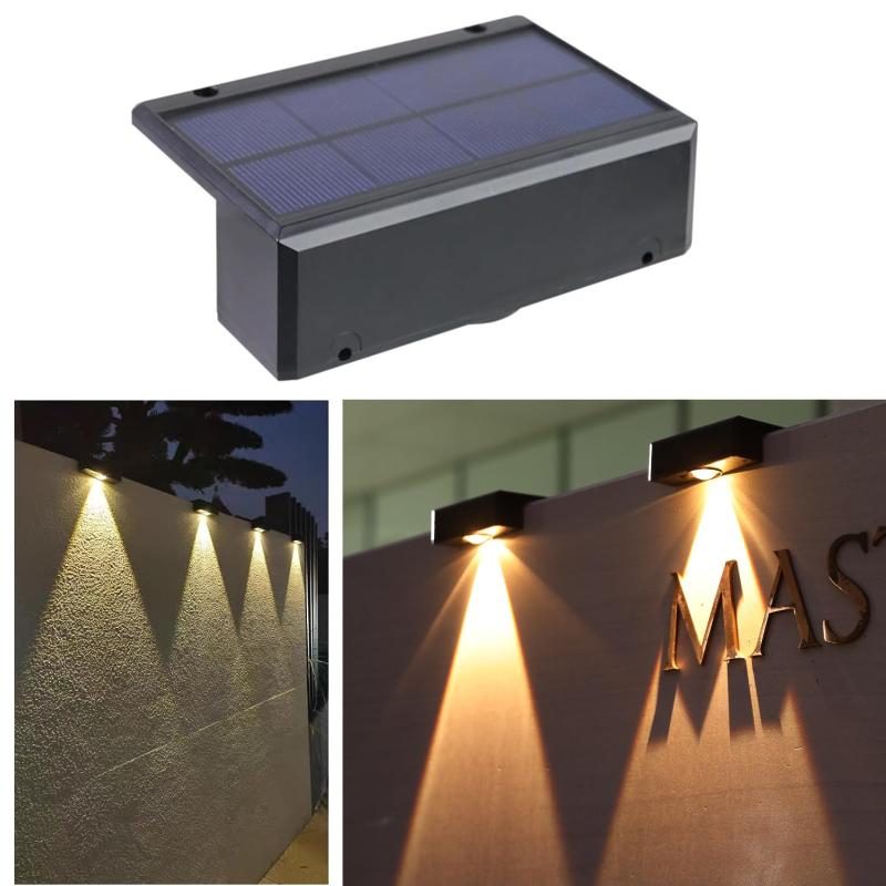 ソーラー 屋外 フェンスライト ガーデンライト屋外 ソーラー 表札灯 表示灯 玄関灯 門柱灯 LEDガーデンライト 屋外防水 取付簡単 庭 階段 通路 バックヤード 玄関等に適用……