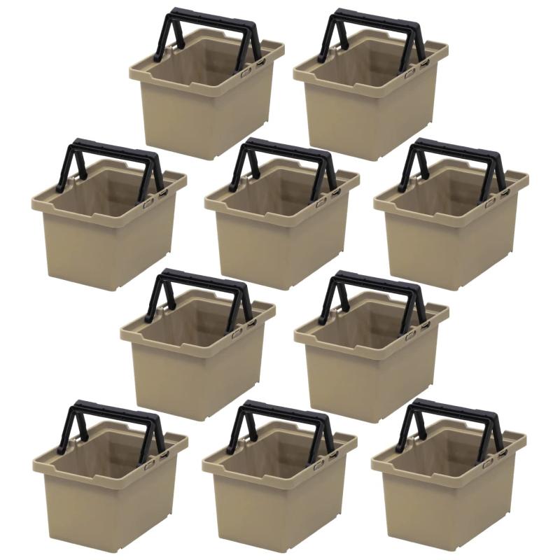 JEJアステージ 収納ボックス セパレートバスケット #45 サンドベージュ 日本製 アウトドア キャンプ 積み重ね SPB-N45S [幅22×奥行31×高さ18cm] 10個セット(3.0)