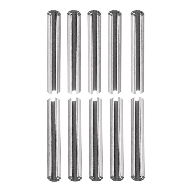 Rakuten - DTGN 3 mmx20mm(DxL) スロット付きスプリングピン 20個入り 家庭用機械の留め具用 304ステンレススチール製スプリングダウエルテンションロールピン シルバー