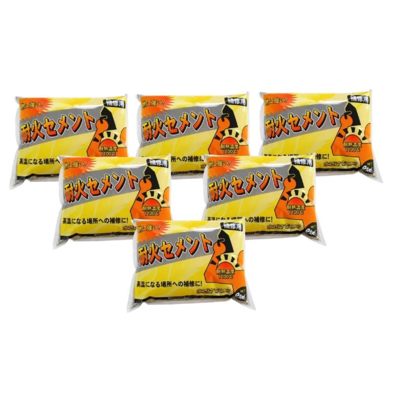 Rakuten - 【箱売り】家庭化学 耐火セメント グレー 2kg 6袋入り