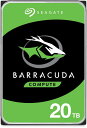 Seagate BarraCuda 3.5インチ 20TB 内蔵 ハードディスク HDD PC 2年 6Gb/s 512MB 7200rpm 正規品 ST20000DM001/EC