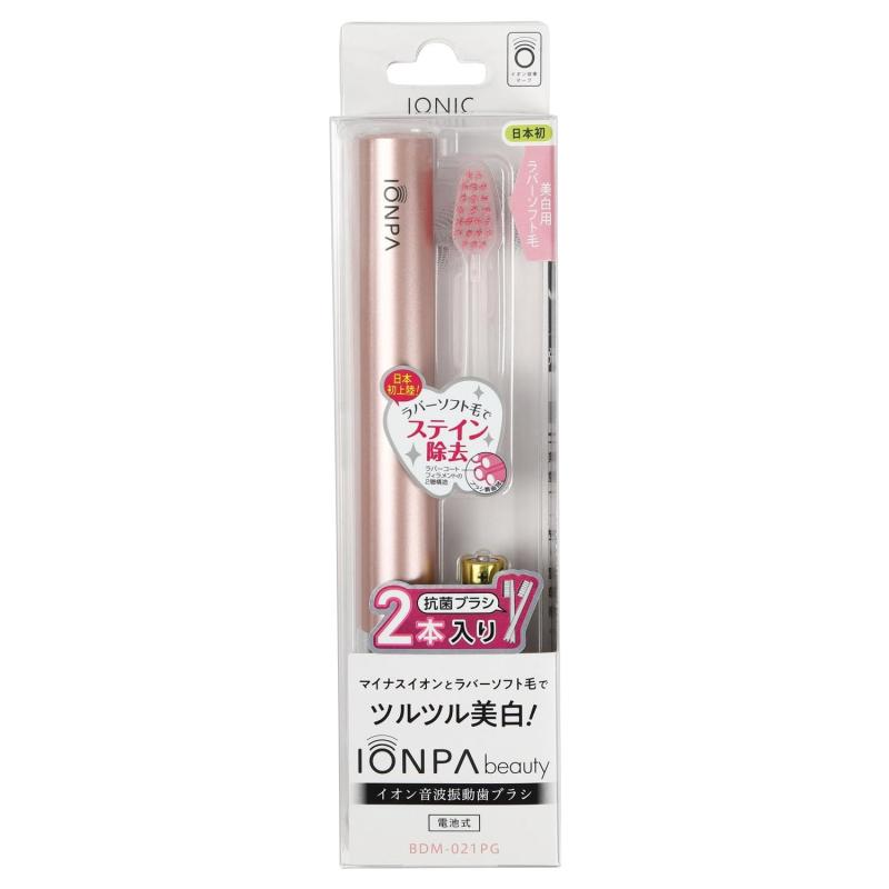IONPA(イオンパ) 音波振動歯ブラシBeauty 本体 BDM-021PG ピンクゴールド (1セット)