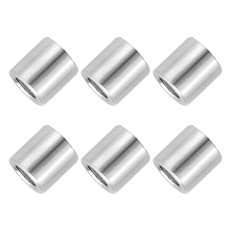 Rakuten - PATIKIL 6個 スペーサー ステンレス M4 内径4 mm x 外径8 mm x 高さ10 mm 304ステンレス製 (ねじ切りなし) 丸型スペーサー ブッシング スタンドオフ ネジ ボルト