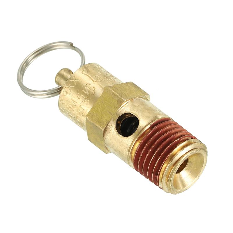 PATIKIL 1/4"メスNPTセーフティバルブ エアコンプレッサー用 空気圧リリースバルブ 150PSI設定圧力