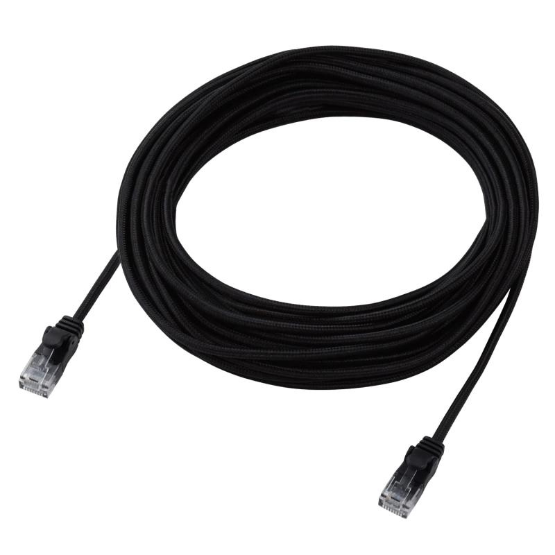 Rakuten - エレコム LANケーブル CAT6A 10m 爪折れ防止 メッシュケーブル ブラック ECLD-GPAM/BK100