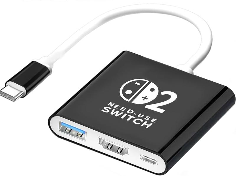 CHASEYUAN ドック 対応Switch 2 「21.2.0」 テレビ接続出力 直接にTV出力 ドック多機能 スイッチ 2 ドック HDMI 4K@60Hz/USB 3.0/PD100W 急速充電 TVモード/充電モード マルチシステム互換性 遅延な