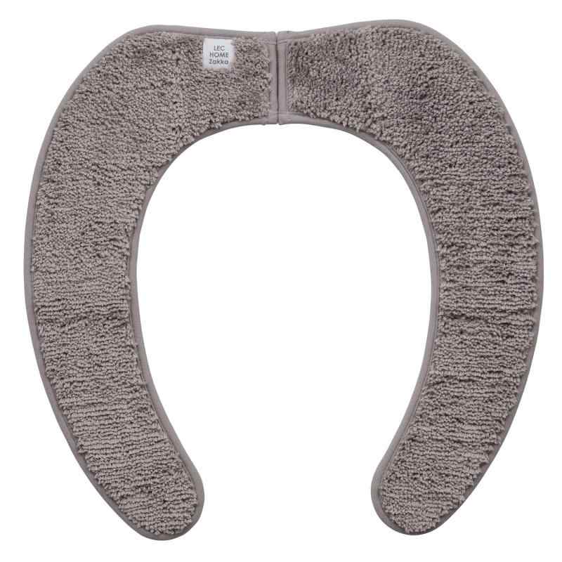 レック ぴたQ 吸着 べんざシート 極上もこふわ タフト生地 (ブラウン) 全型対応/貼るタイプ/洗濯OK/ス..