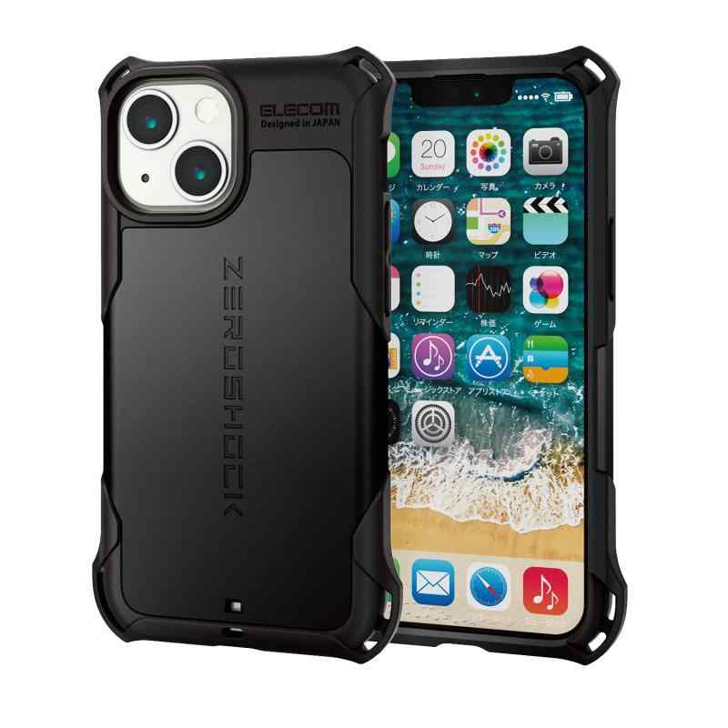 Toilet Articles - エレコム iPhone 13 mini/ハイブリッドケース/ZEROSHOCK/ブラック