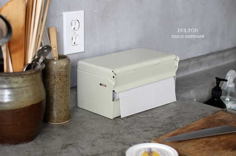 ダルトン(Dulton) ティッシュ ディスペンサー ハンマートーングレー スチール ペーパー ホルダー ボックス 高さ145 幅260 奥行125mm 100-160NGY [2]