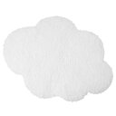 アンドエヌイー(&NE) Cloud バスマット ホワイト 横60cm×縦43cm×厚さ2.5cm 吸水マット 日本製 布製 マイクロファイバー 洗える 速乾 吸水 大判 マット やわらか おしゃれ NHZ-119-WH(3)
