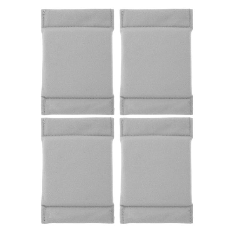 VILLCASE 4個 カメラバッグの仕切り カメラケースの仕切り カメラバッグ仕切り カメラ収納バッグの仕切り カメラバッグアクセサリー カメラバッグインサートパッド ファイバーフリース Grey