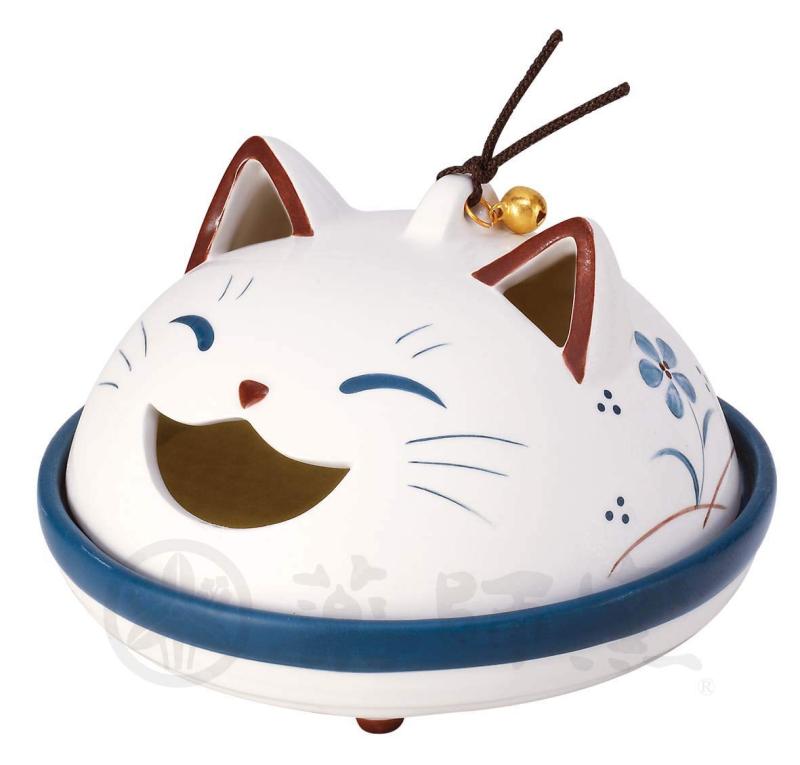 薬師窯(yakushigama) ねこ 蚊遣器(平型) 4406