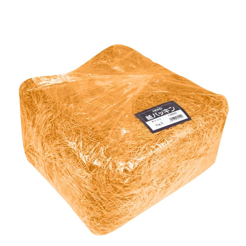 乐天商城 - ヘイコー 緩衝材 紙パッキン 1kg オレンジ 003800909