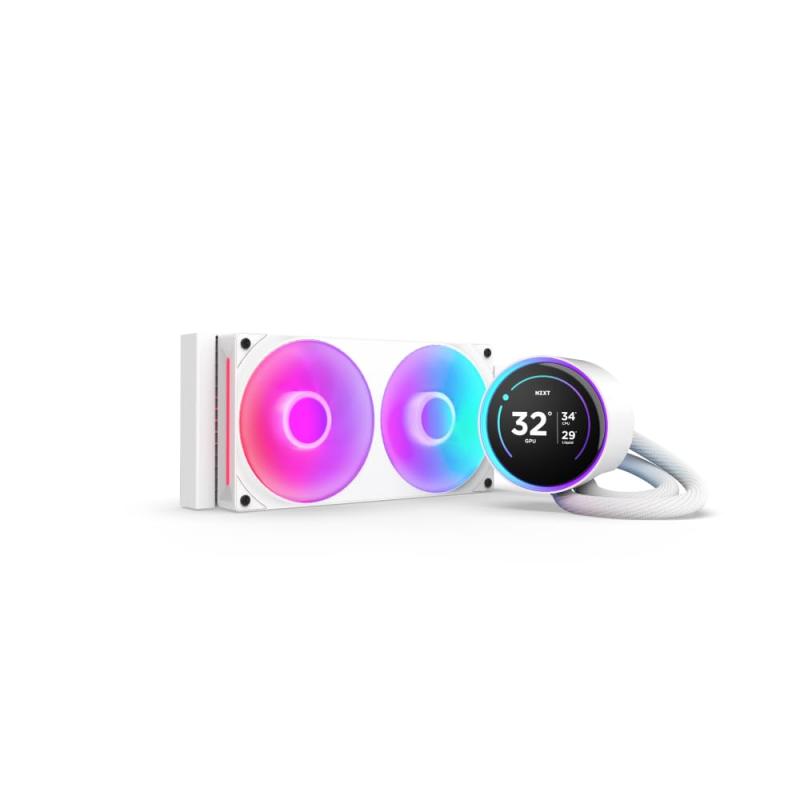 樂天商城 - NZXT Kraken Elite 240 RGB v2 White 簡易水冷CPUクーラー RL-KR24E-W2 FN2383