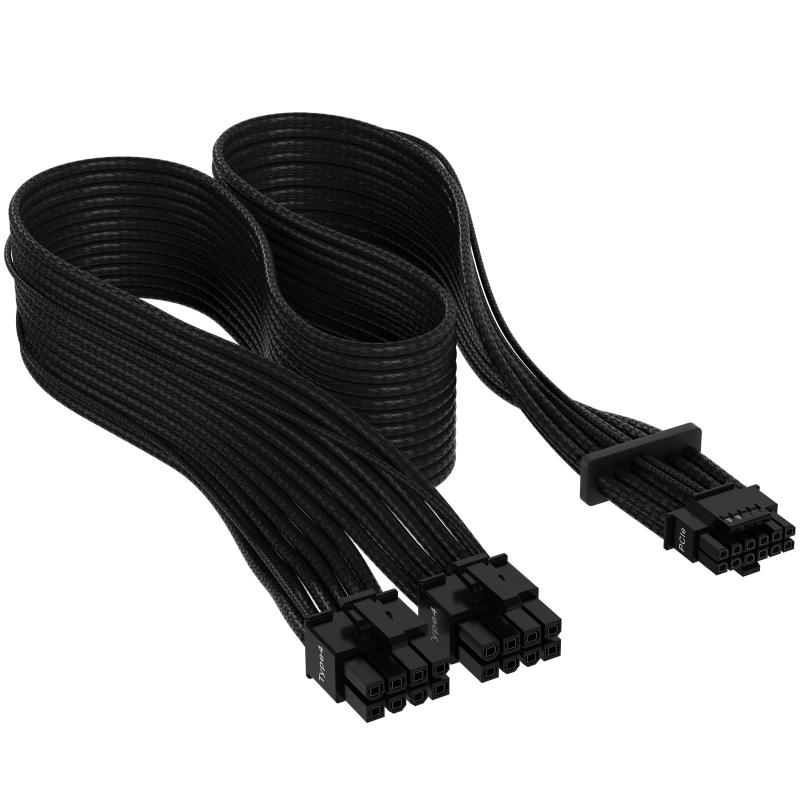 CORSAIR 12+4ピン PCIe Gen 5 Type-4 600W 12VHPWR スリーブケーブル ブラック CP-8920331