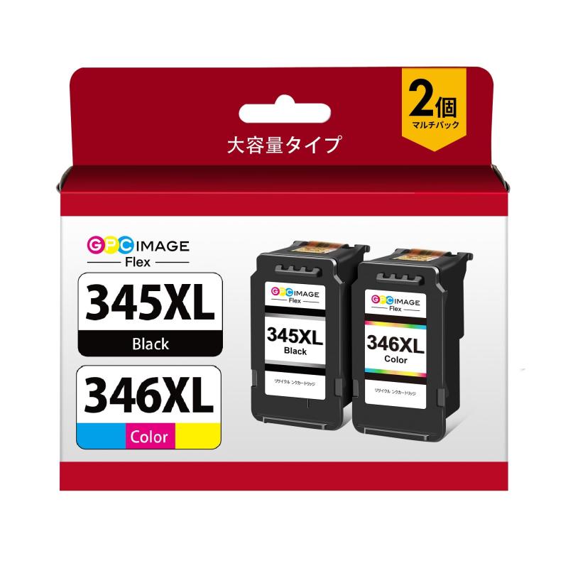乐天商城 - GPC Image Flex キャノン 用 BC-345XL BC-346XL 大容量リサイクルインク Canon 対応 345 346 TS3330 TS3130S TS203 TS3130 TR4530 インク 【新・旧パッケージ任意発送】