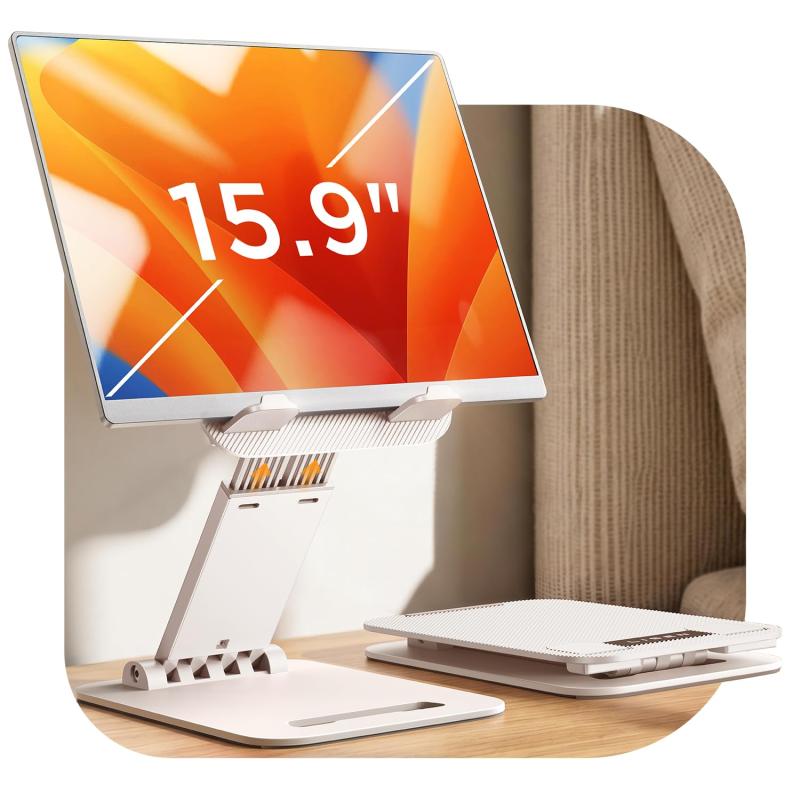 Rakuten - LISEN iPad スタンド スマホスタンド 最大15.9インチに対応 プレゼント【スイッチ2にも対応】iPad Mini 伸縮アーム モバイルモニター 折りたたみ タブレット スマホ 卓上 調節可能 アイパッド ア