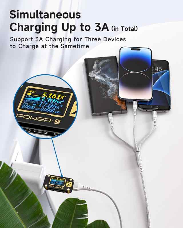 RAVIAD 3in1 充電ケーブル 1.2M USB ケーブル 急速充電 充電コード C Micro iPhone flowing2-10147568 フローイングgt サンプル画像3