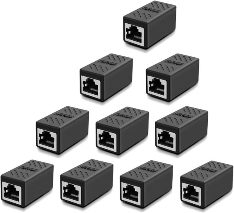 乐天商城 - （10個入り）RJ45 Lanケーブル 中継コネクタ 延長 アダプタ メス-メス LANケーブル用中継アダプタ 延長コネクタ ギガビット 対応