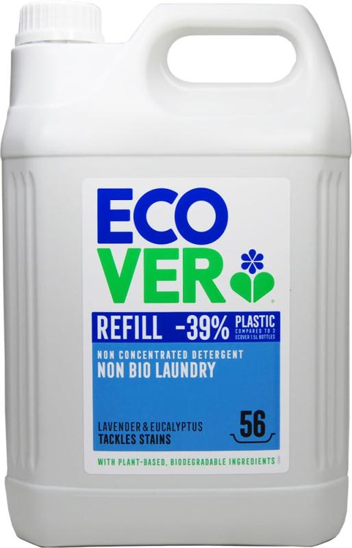 ECOVER(エコベール) エコベール 洗濯洗剤 詰め替え用 ラベンダー ユーカリの香り 5000ml 大容量 業務用 ecover 肌に優しい 植物由来 赤ちゃん 洗剤 ベビー 自然 洗濯 ベビー 衣類用