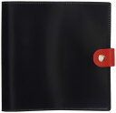 クオバディス 手帳 本革 カバー DUO デュオ 16x16cm ノワール&ルージュ qv16x1619no