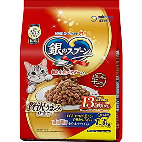 Rakuten - 【セット販売】銀のスプーン ドライ 腎臓の健康維持用 13歳が近づく頃から まぐろ・かつお・煮干し・白身魚・しらす入り 1.3kg×2コ